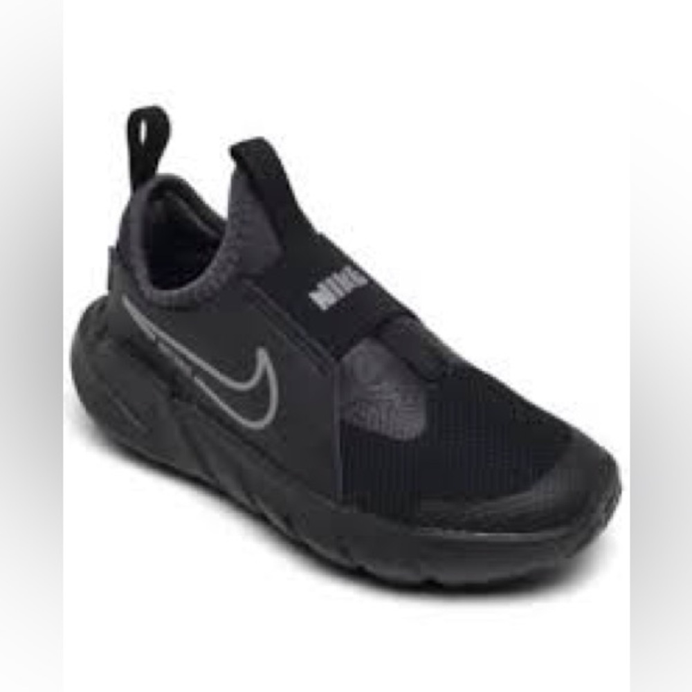 Nike Flex Runner 2 black slip on sneakers activewear casual toddler size 8